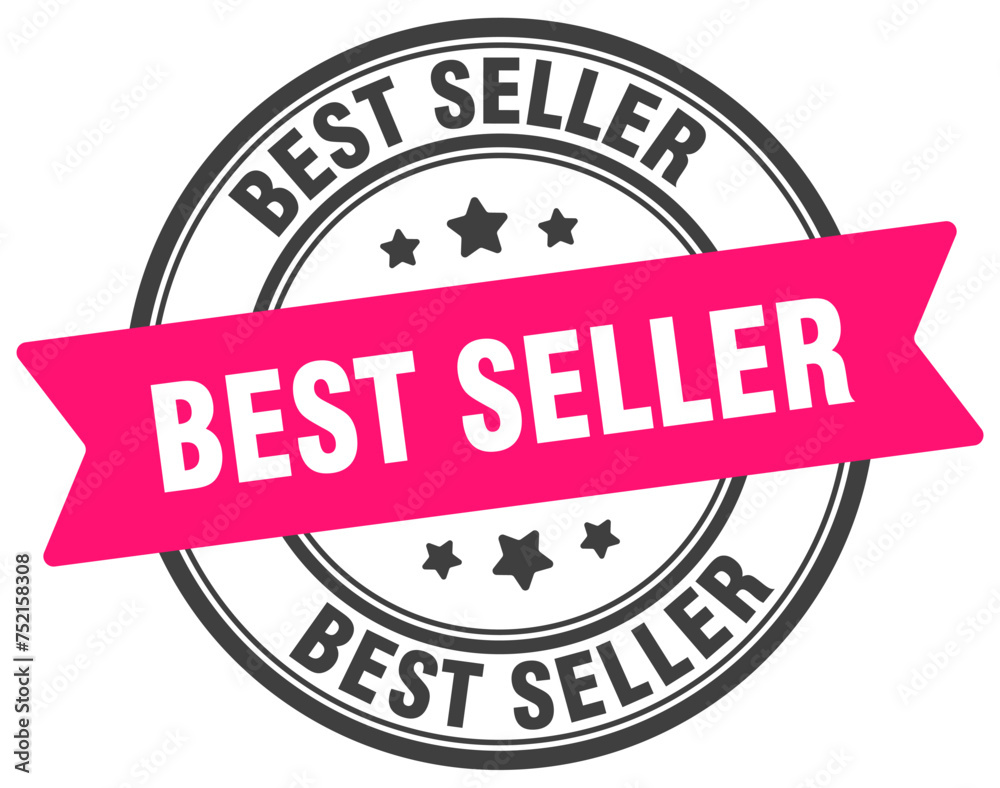 best seller stamp. best seller label on transparent background. round sign