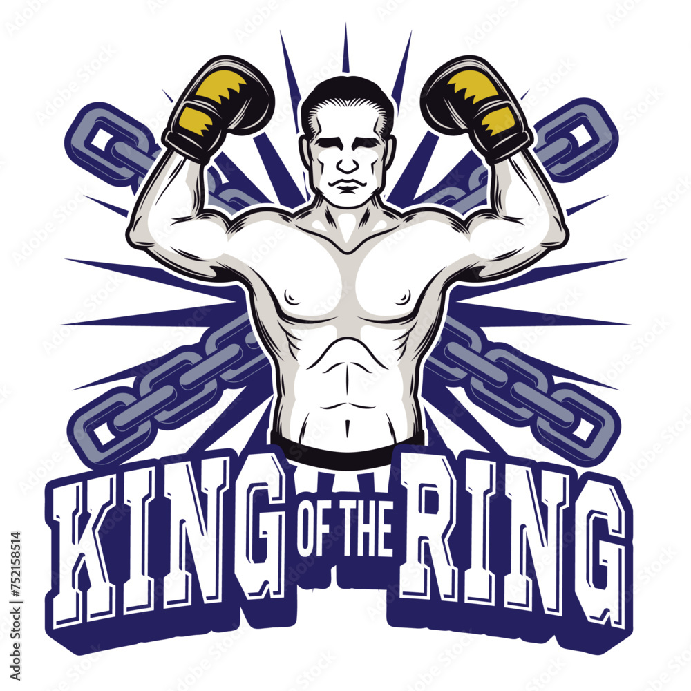 illustration of a man with a dumbbell
