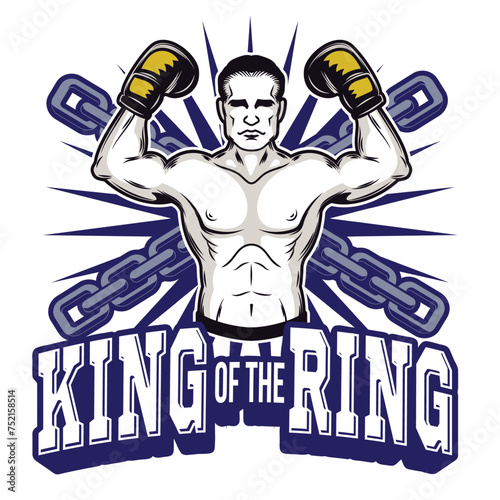 illustration of a man with a dumbbell