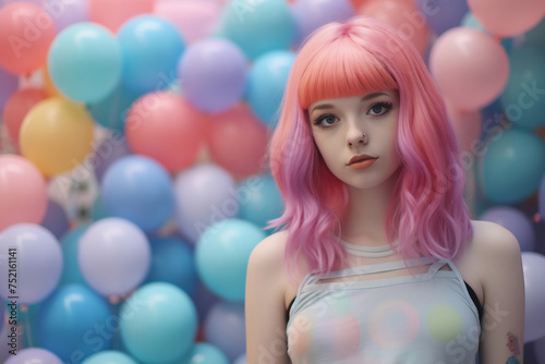 Pastel Dream with Balloons