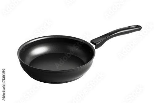 The Black Fry Pan Isolated On Transparent Background
