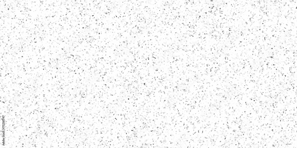 Abstract background design. Terrazzo flooring marble texture. Stone pattern background. Vintage white light background. Drops of gray and black color paint splattered on white background.