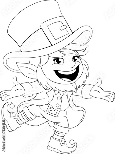 A leprechaun cute Irish St ...