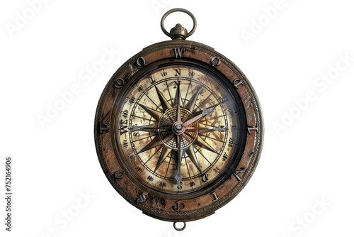 Vintage Compass Isolated On Transparent Background
