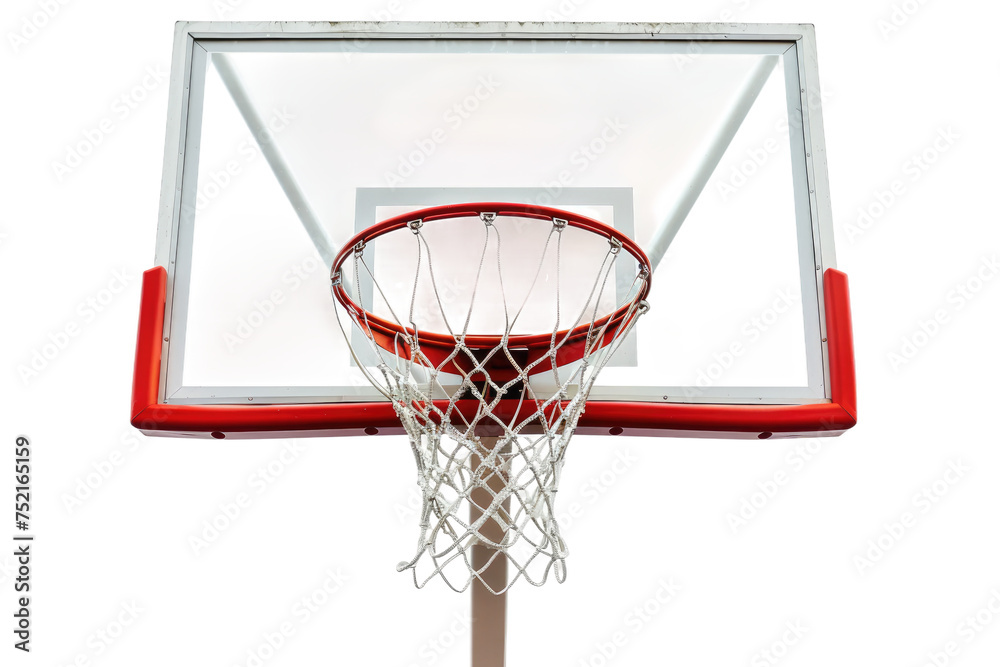 Basketball hoop isolated on transparent background