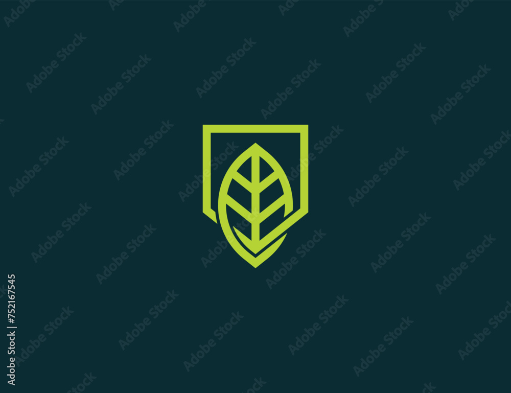 Shield Leaf Logo Concept symbol sign icon Design Element. Defense, Security, Natural, Guard, Eco, Herbal Logotype. Vector illustration template Shield Leaf Logo Concept symbol sign icon Design Element. Defense, Security, Natural, Guard, Eco, Herbal Logotype. Vector illustration template