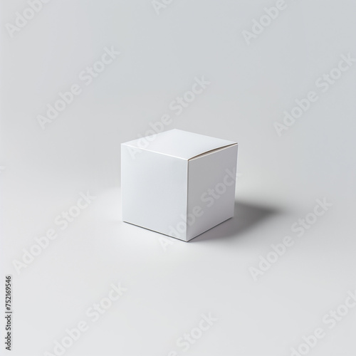 white box on a white background