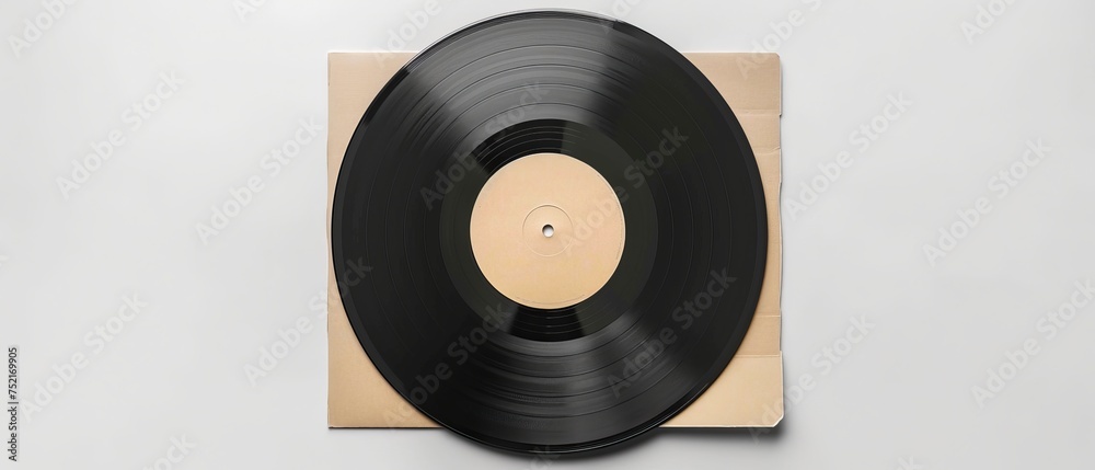 Obraz premium Choosing vinyl record. Music addict concept. Old school music classic concept.