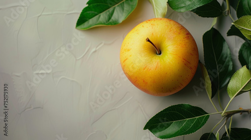 apple on white background 