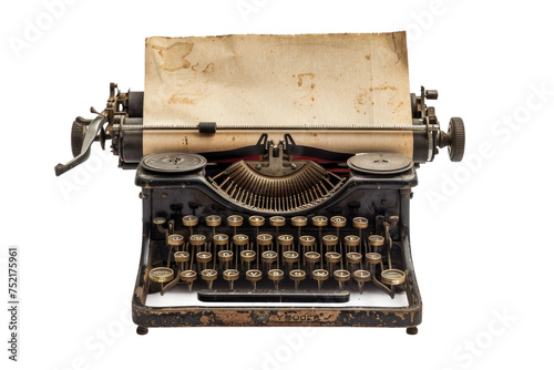 Dutch Typewriter Isolated On Transparent Background