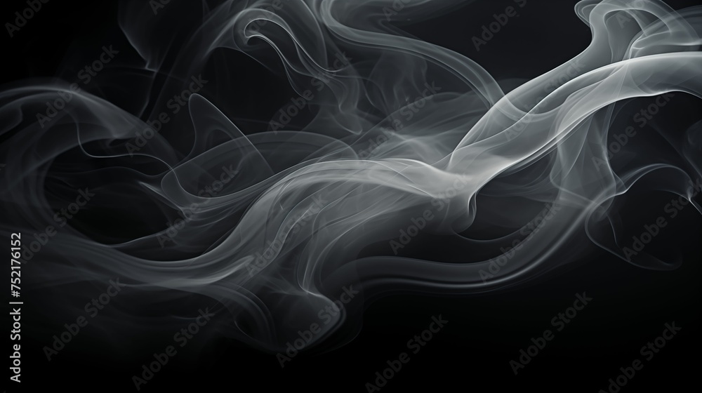 custom made wallpaper toronto digitalImage of swirling smoke on a dark background.