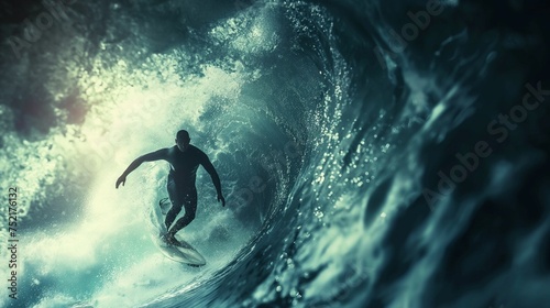 Image of surfer in water. © kept