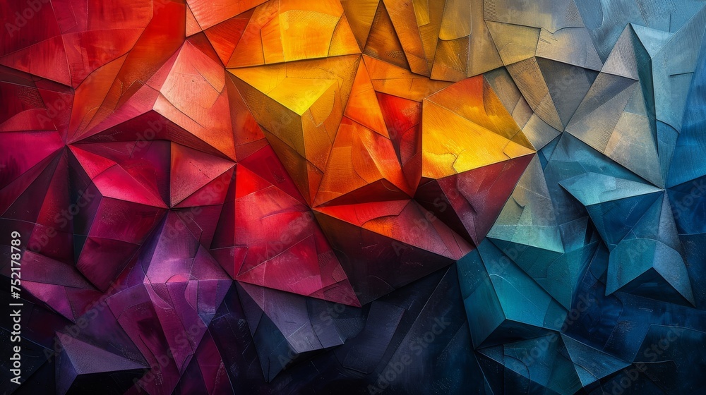 Vibrant Abstract Painting With Diverse Colors Vibrant Abstract Painting With Diverse Colors