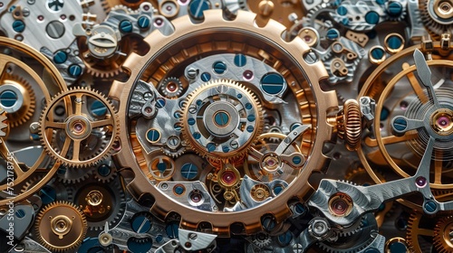 Intricate Watch Movement Detail