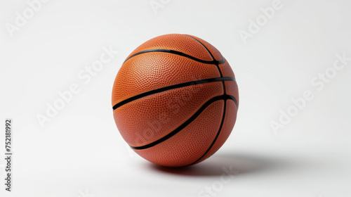 basketball ball on white background © Vladislav