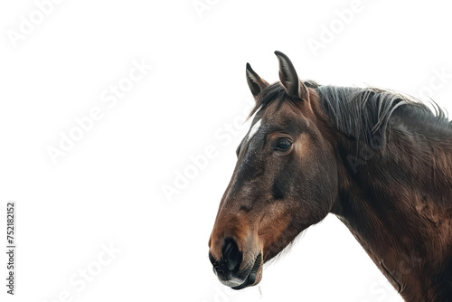 The Bay Horse Isolated On Transparent Background