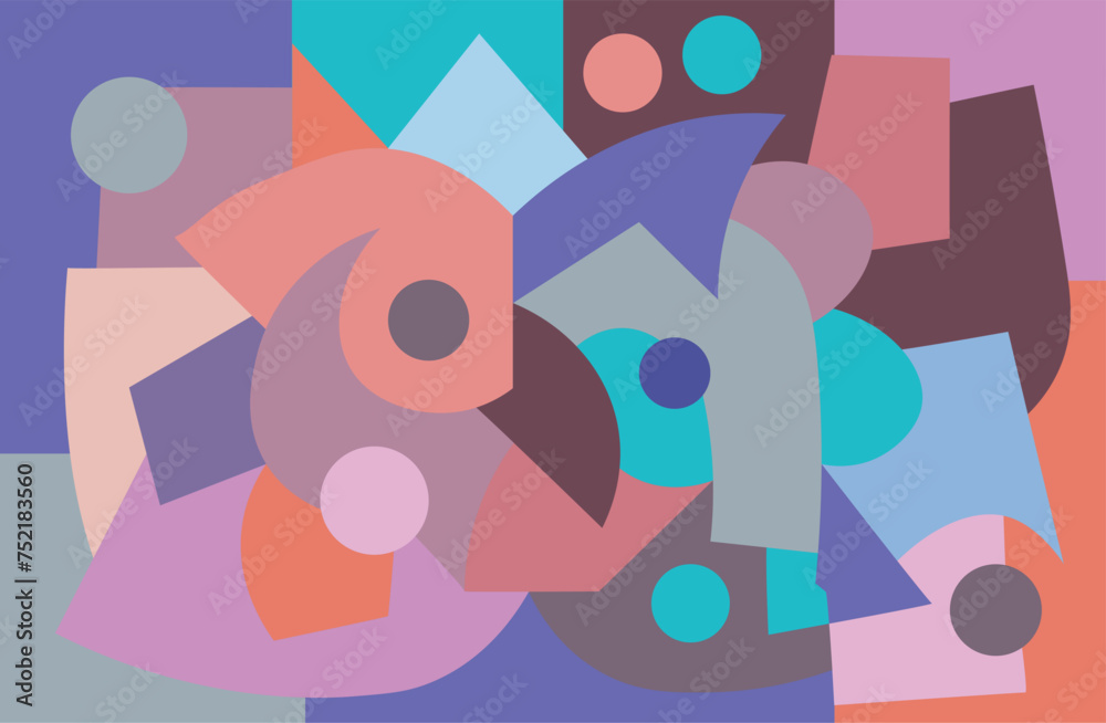 Fototapeta premium colorful abstract art for wall decoration