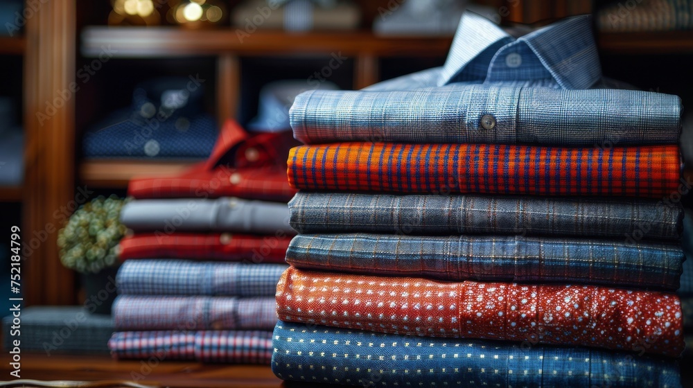 Assorted Ties Arranged on Table