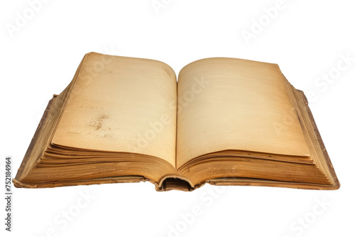 Blank Book Isolated On Transparent Background