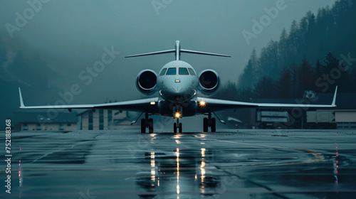 Vista Jet Bombardier Global 000 aircraft is taxiing © Fauzia
