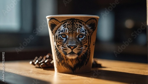 tiger on the cup