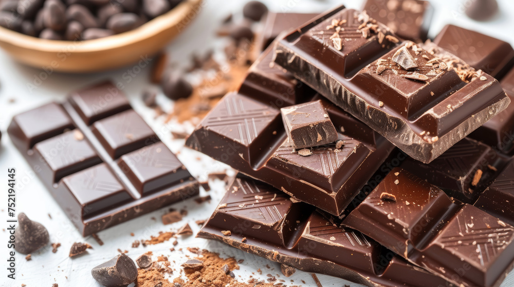 chocolate bar on white background chocolate bar on white background