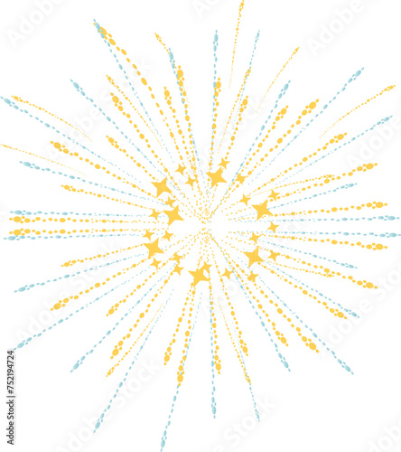 Sparkling fireworks to celebrate, Anniversary party concept