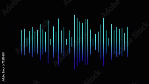 Waveform Audio Spectrum Equalizer Animation
