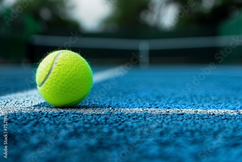 Tennis, Tennis schlager und Tennisball am Tennis Platz © Areesha