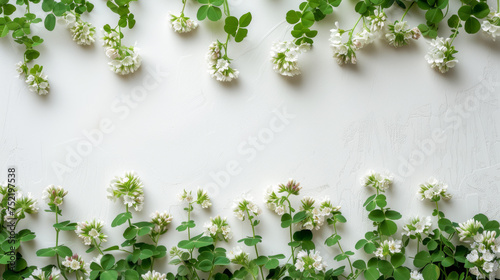 clover on white background