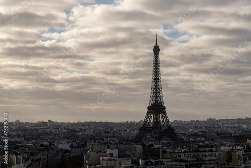 The Eiffel Tower in landscape of Paris, France © Alessandro Persiani