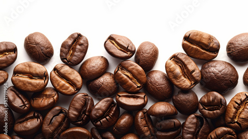 coffee beans on white background