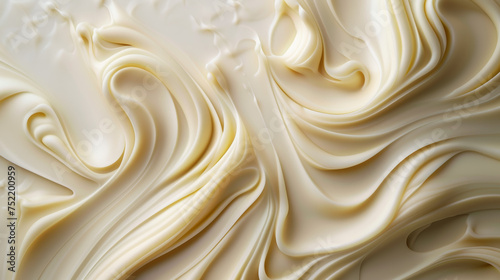 cream on white background