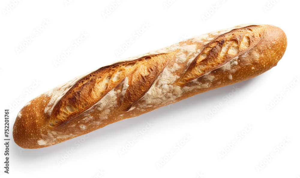 Baguette isolated on the white background Baguette isolated on the white background