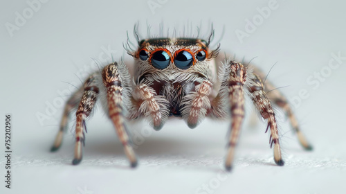 cute spider on white background