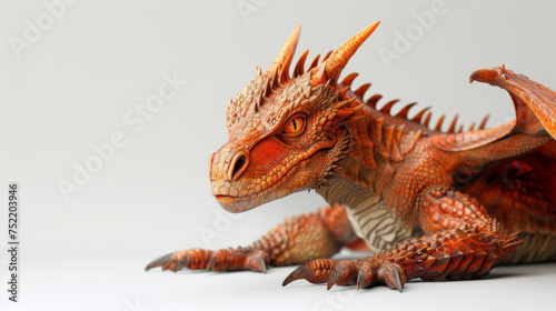 dragon on white background © Vladislav