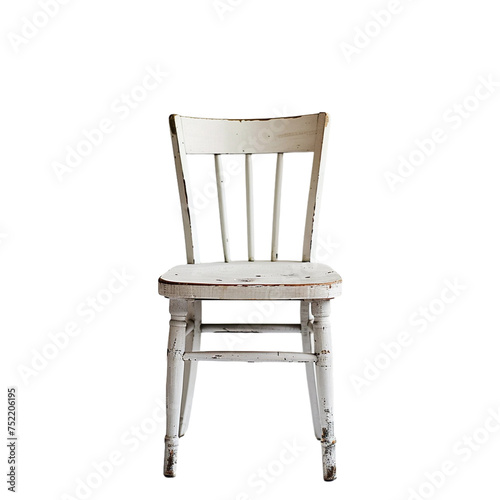 white chair isolated on transparent background