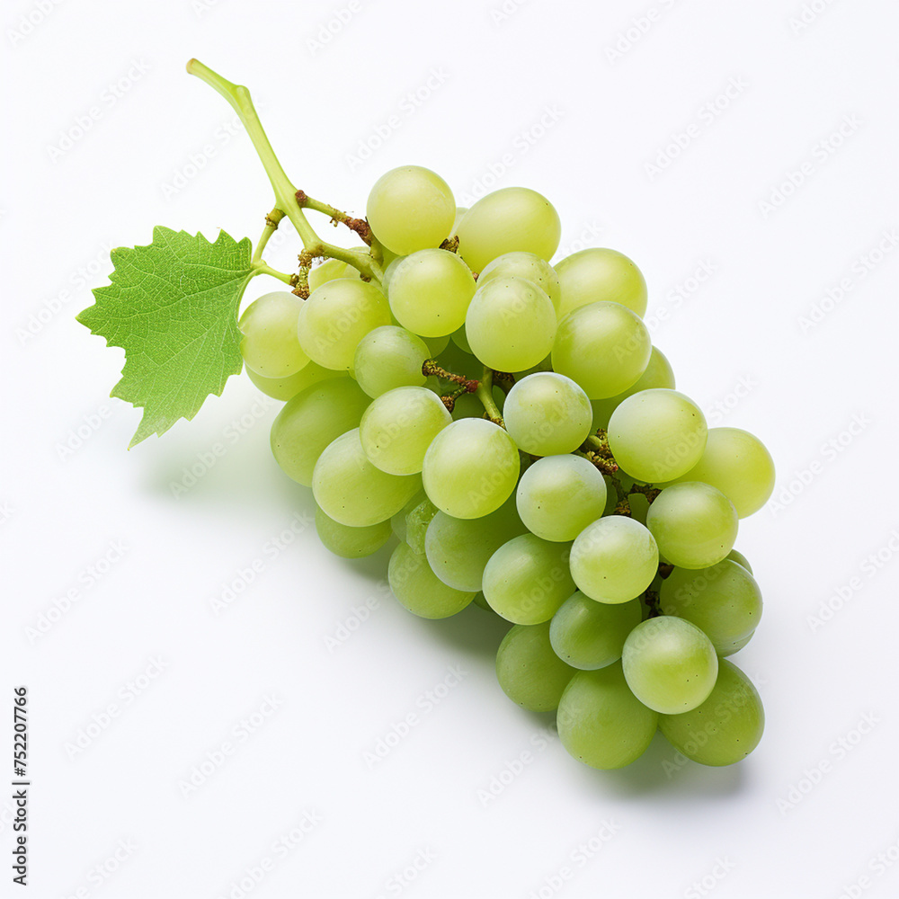 Obraz premium close-up of an isolated grape, capturing intricate details and texture. Generative AI.