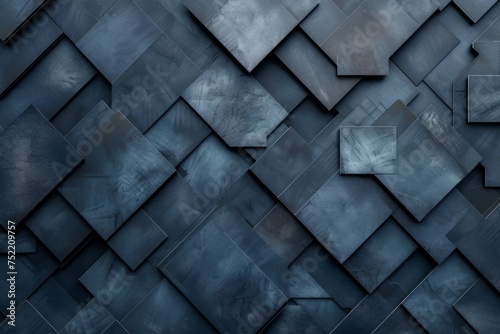 Dark blue wallpaper with a square pattern, ideal for corporate marketing materials, website backgrounds, or sophisticated interior design projects.