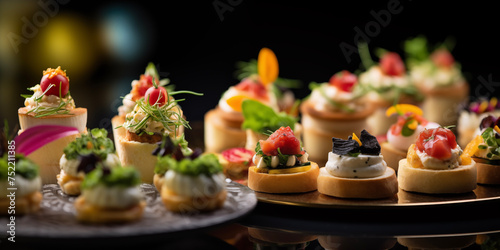 Canapes and sandwiches. Catering. Off-site food. Buffet table. Healthy Eating. Clean food. Nutritious Meals.