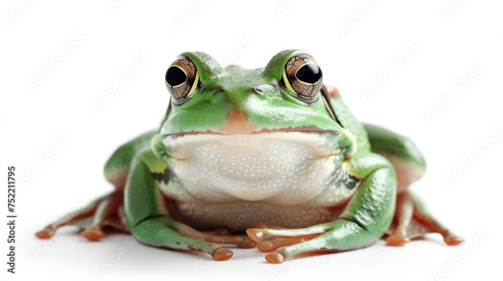 frog on white background frog on white background