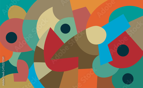 colorful abstract art for wall decoration