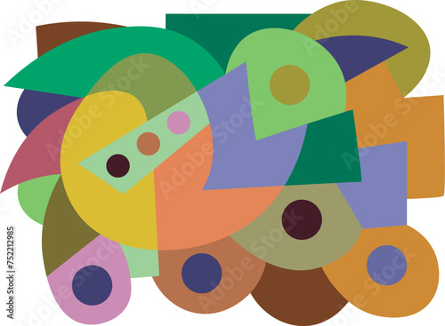 colorful abstract art for wall decoration