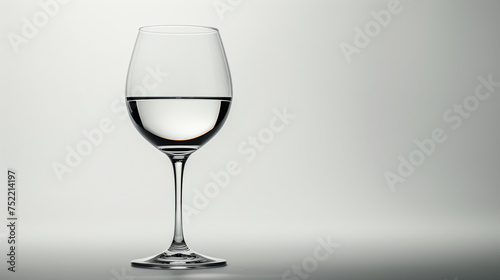 glass on white background