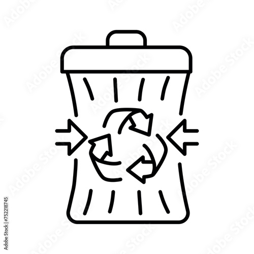 Waste upcycle color flat icon. Zero waste lifestyle. Eco friendly.