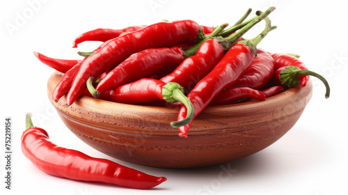 hot pepper on white background