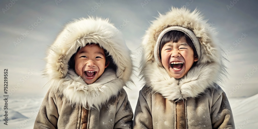 Young Eskimo with Positive Moods, happy Moments, colorful Feelings and joyful Moments in Life
Young Eskimo with Positive Moods, happy Moments, colorful Feelings and joyful Moments in Life