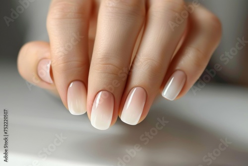 French manicure beautiful nails Generative AI