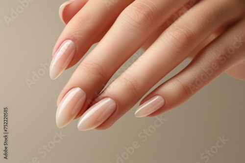 French manicure beautiful nails Generative AI