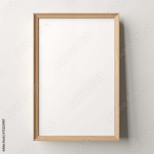 Minimal Wood Tan Portrait Frame 11x17 Thin Style